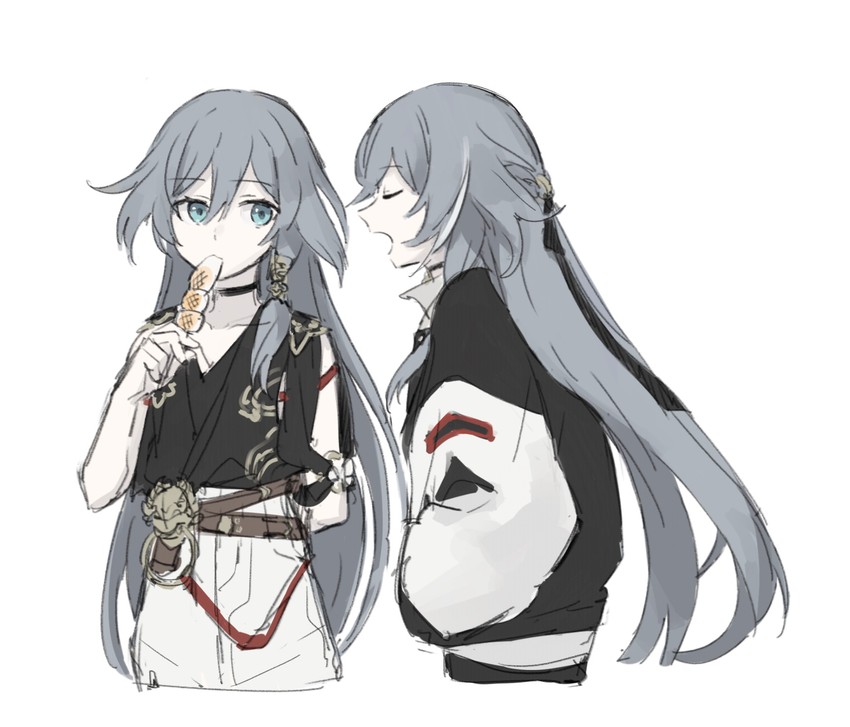 fu hua and herrscher of sentience (honkai and 1 more) drawn by asuna_(doruru-mon)