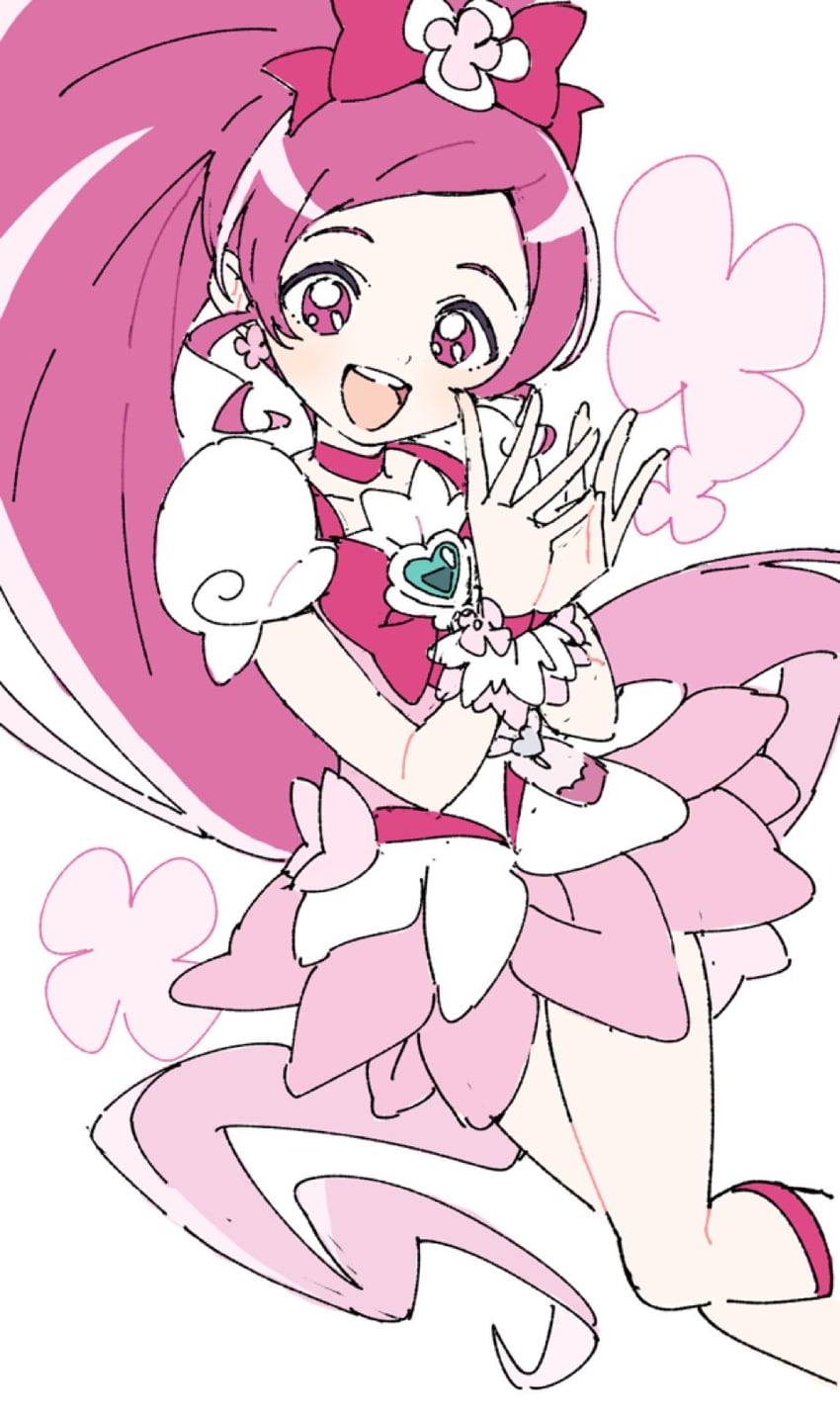 hanasaki tsubomi and cure blossom (precure and 1 more) drawn by ginjiro_(ginjiroxx)