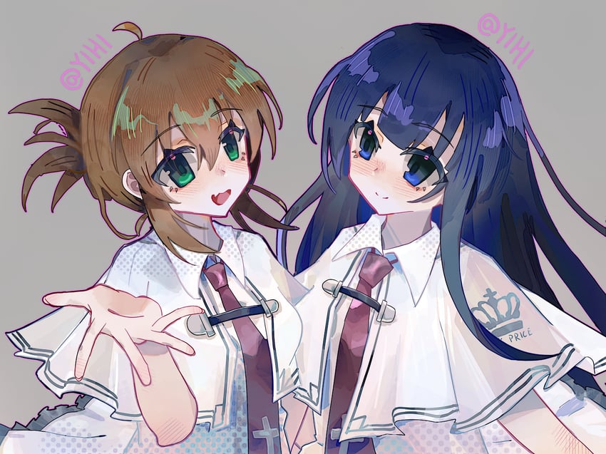 tachibana kimika and takashima zakuro (subarashiki hibi) drawn by yihi