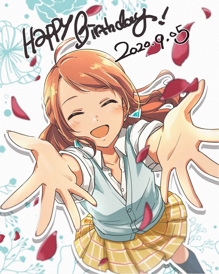 hojo karen (idolmaster and 1 more) drawn by tanedahiwa_(carduelini)