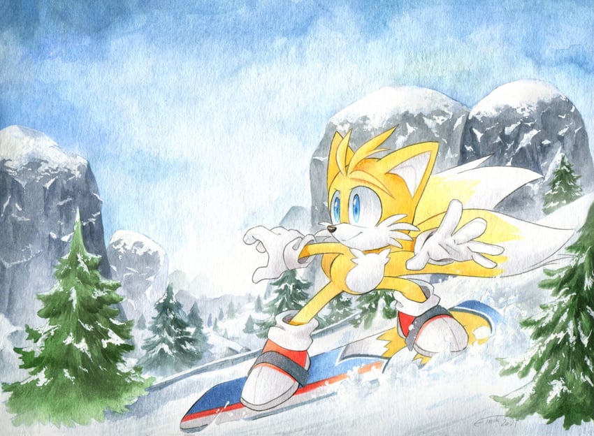 tails (sonic) drawn by finik
