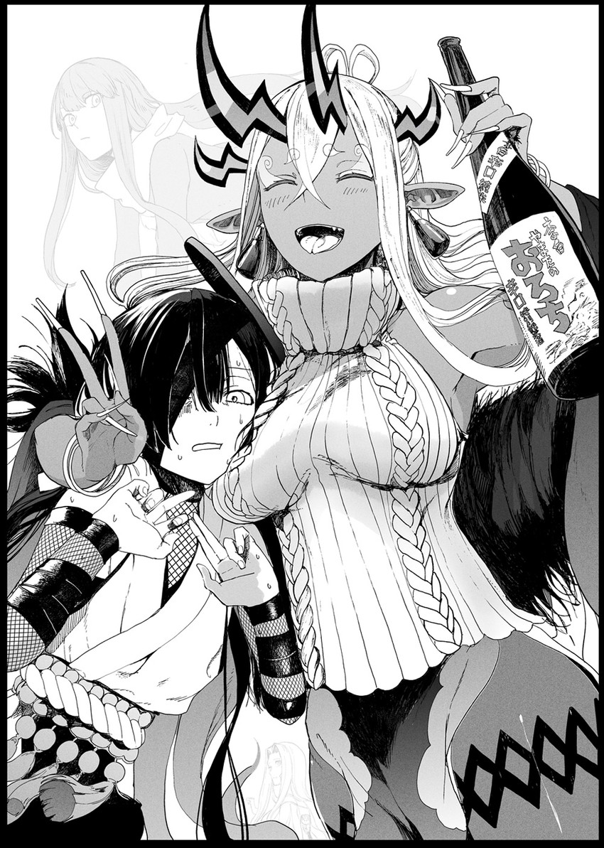medusa, ibuki douji, oryou, gorgon, and mochizuki chiyome (fate and 2 more) drawn by syatey