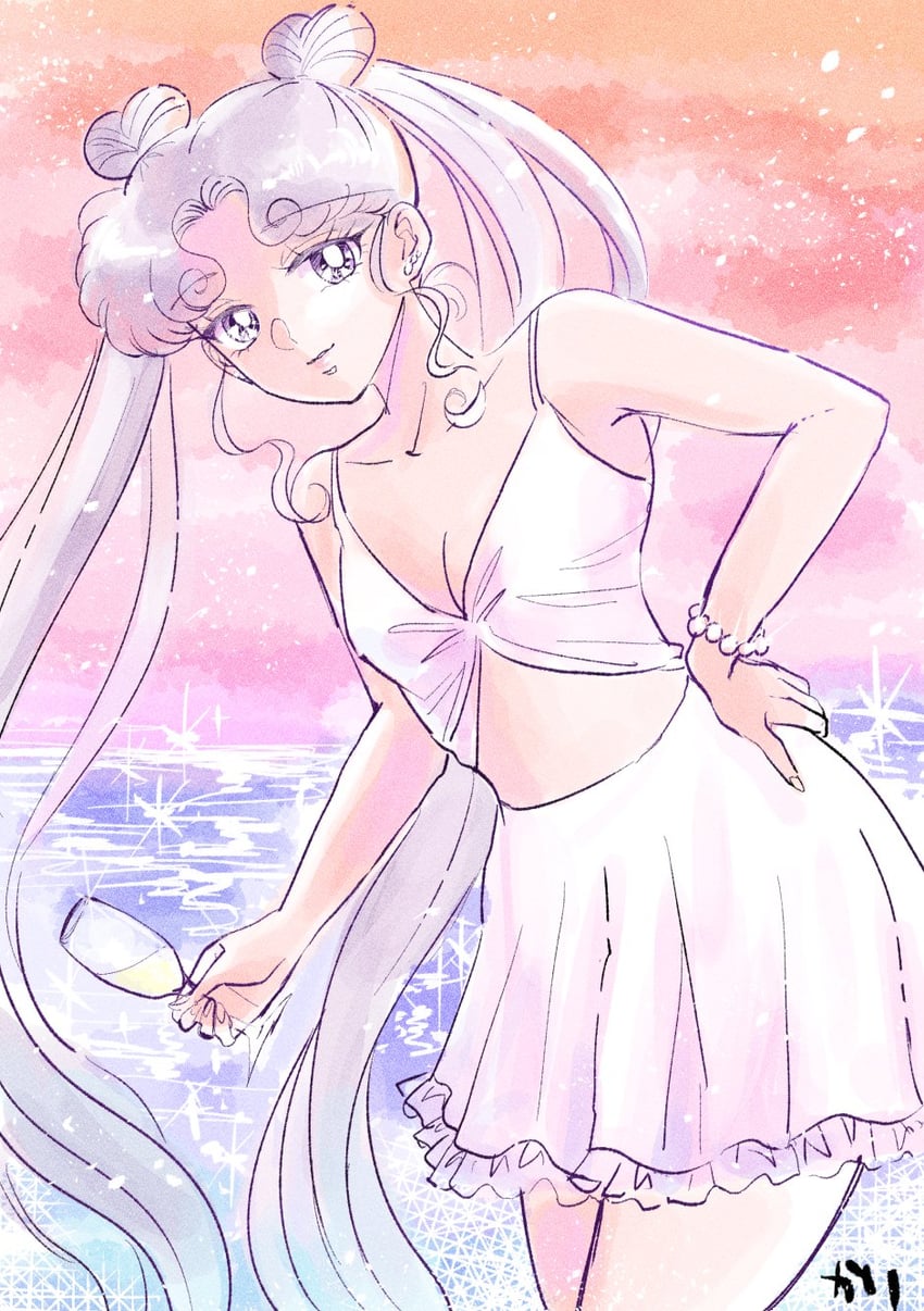 sailor cosmos (bishoujo senshi sailor moon and 1 more) drawn by karikaridaka