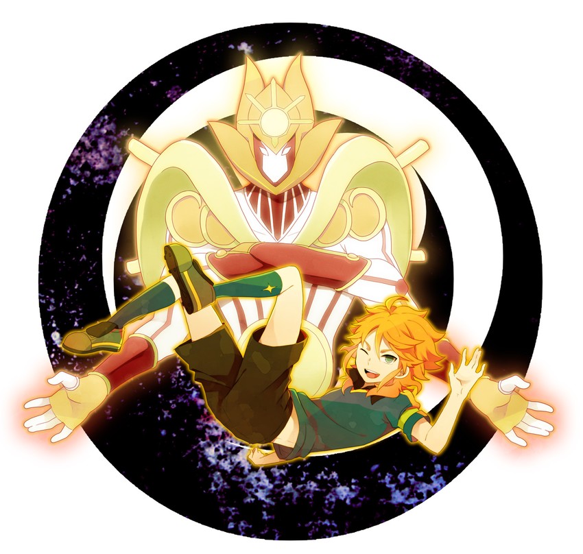 amemiya taiyou and taiyoushin apollo (inazuma eleven and 1 more) drawn by ono_(0_no)