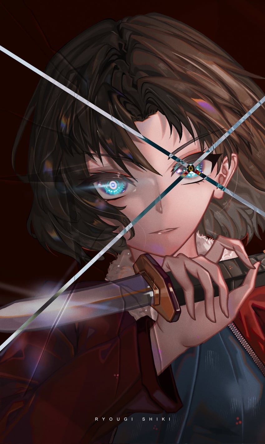 ryougi shiki (fate and 2 more) drawn by tianluojpg