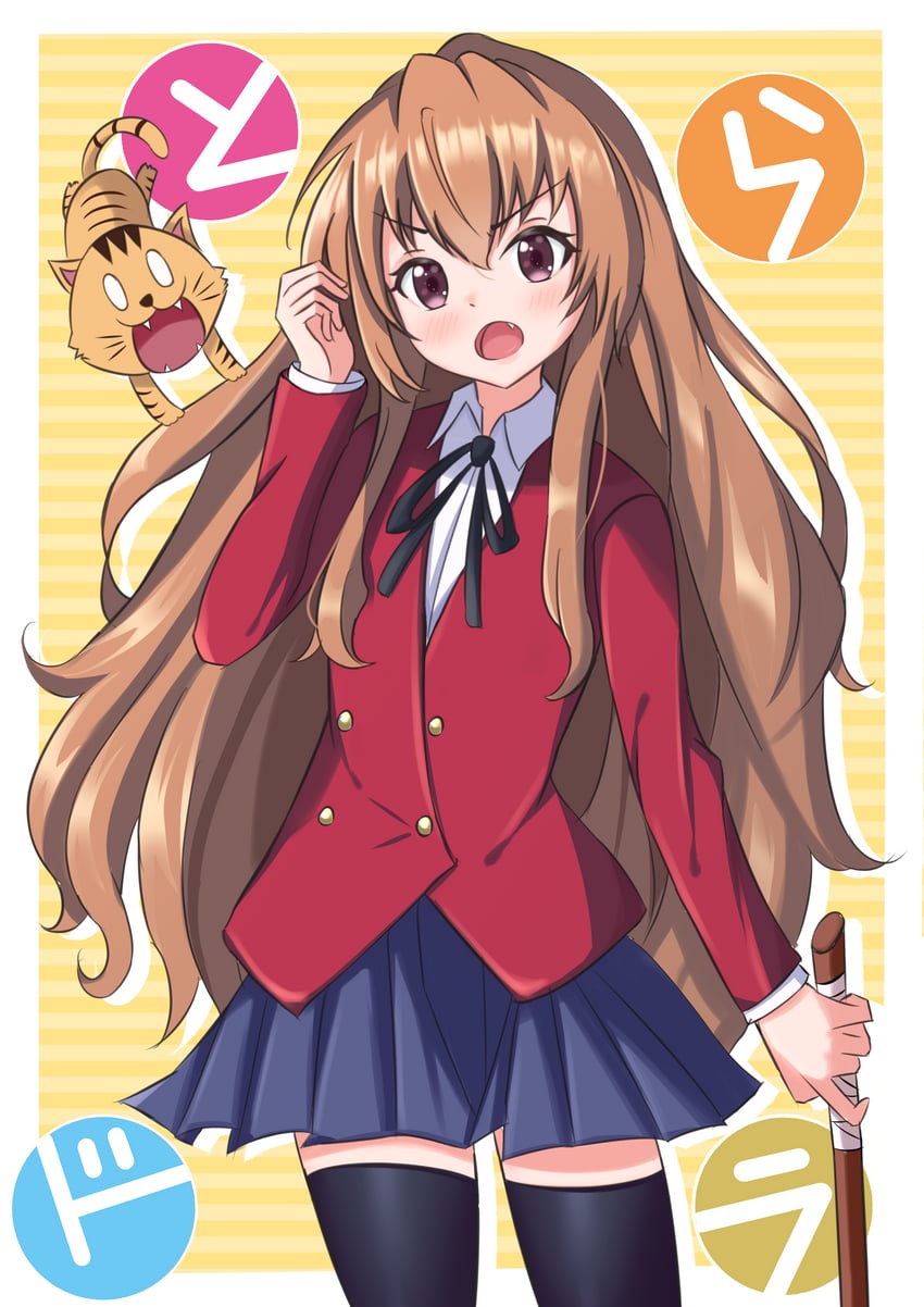 aisaka taiga and palmtop tiger (toradora!) drawn by yoshiwo_senpai