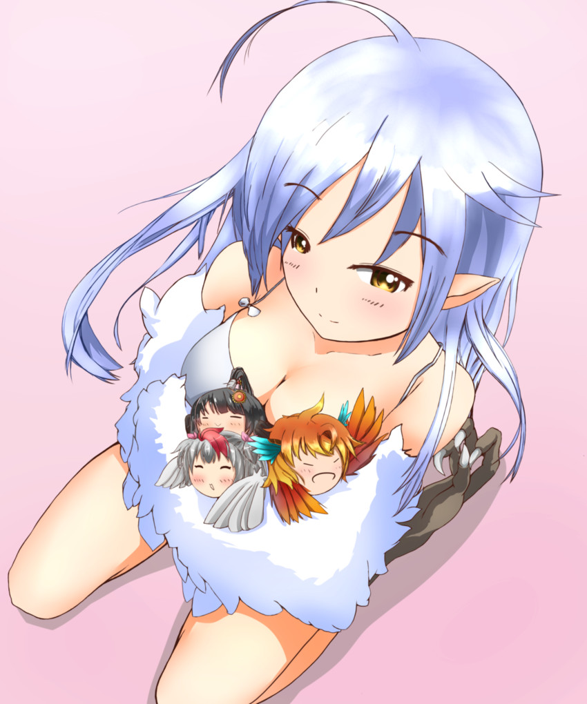 haru, misaki, kuune, and bima (monster musume no iru nichijou and 1 more) drawn by ba_shikon