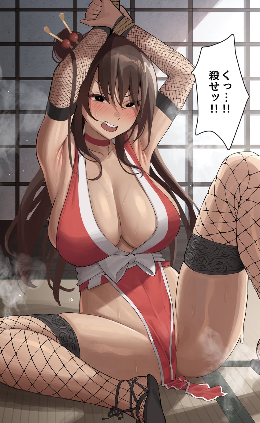 shiranui mai (original and 2 more) drawn by taniguchi_daisuke