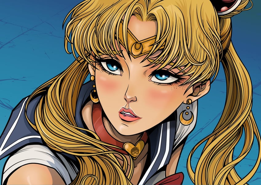 tsukino usagi and sailor moon (bishoujo senshi sailor moon and 1 more) drawn by kensuke_creations