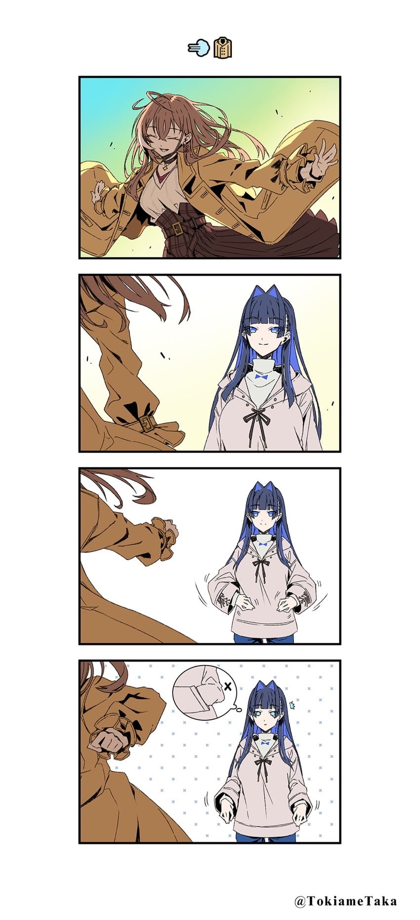 ouro kronii and nanashi mumei (hololive and 1 more) drawn by taka_t