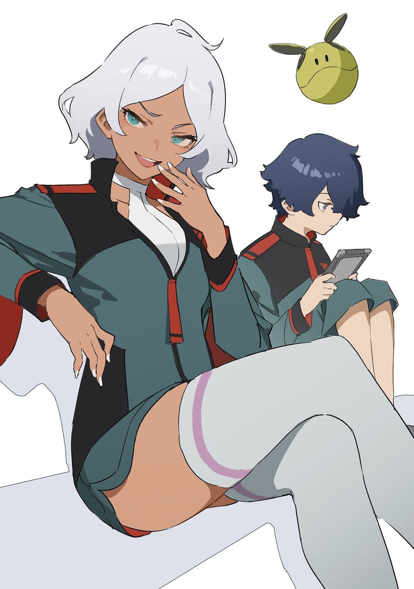 haro, secelia dote, and rouji chante (gundam and 1 more) drawn by mogumo