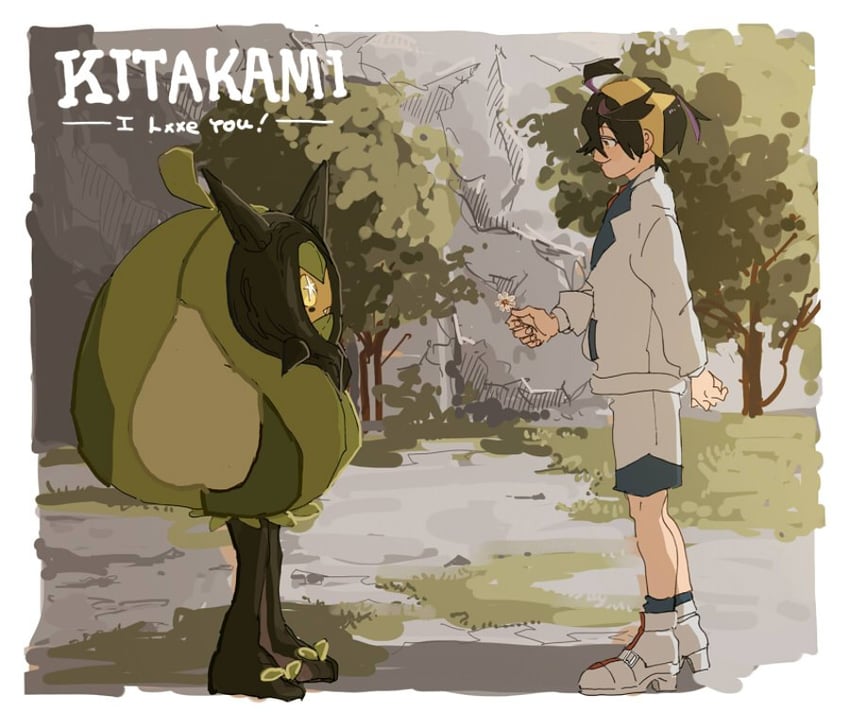 kieran and ogerpon (pokemon and 1 more) drawn by cc8nw42u15apug0