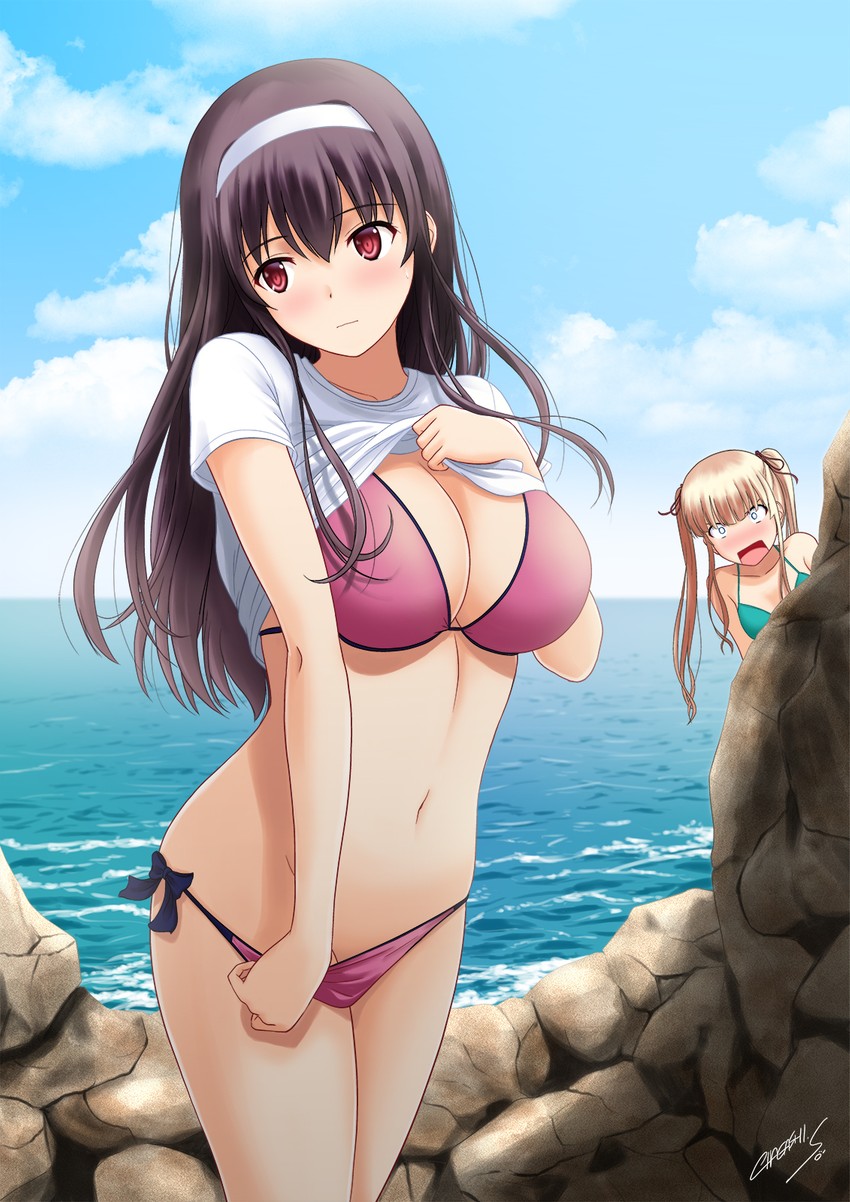 kasumigaoka utaha and sawamura spencer eriri (saenai heroine no sodatekata) drawn by satou_chagashi