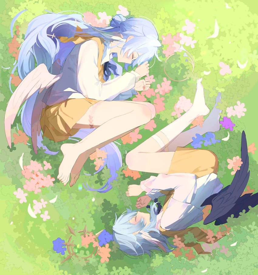 robin and sunday (honkai and 1 more) drawn by bazhua