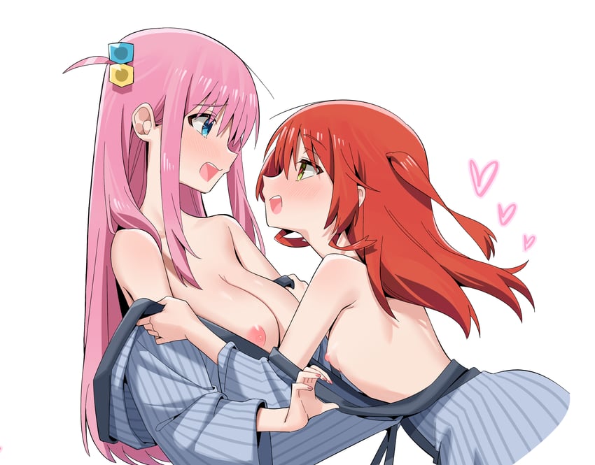 gotoh hitori and kita ikuyo (bocchi the rock!) drawn by bygin