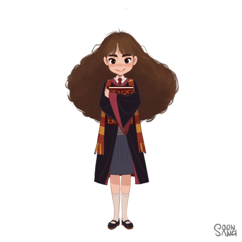 hermione granger (wizarding world and 1 more) drawn by hong_soon-sang