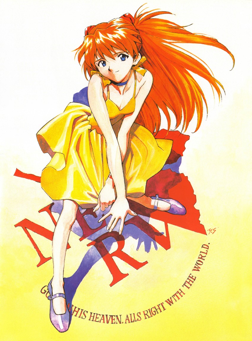 souryuu asuka langley (neon genesis evangelion) drawn by sadamoto_yoshiyuki