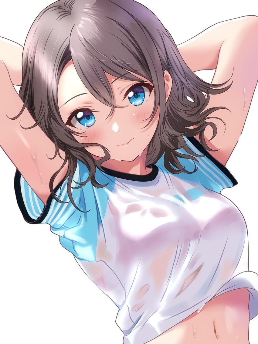 watanabe you (love live! and 1 more) drawn by borgbutler