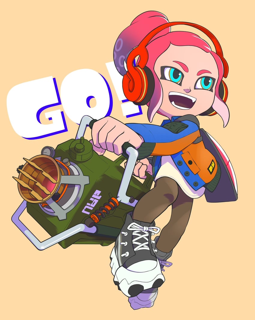 octoling player character and octoling girl (splatoon and 1 more) drawn by xdies_ds