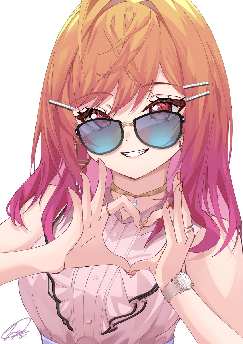 ichijou ririka (hololive and 1 more) drawn by jcf