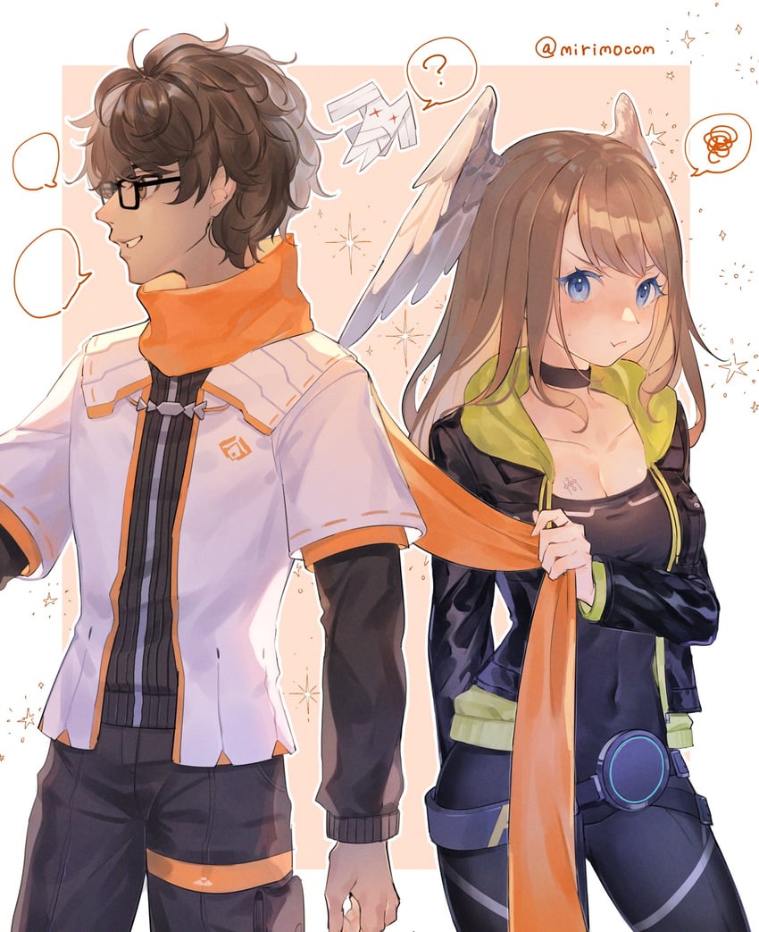 eunie and taion (xenoblade chronicles and 1 more) drawn by comumo