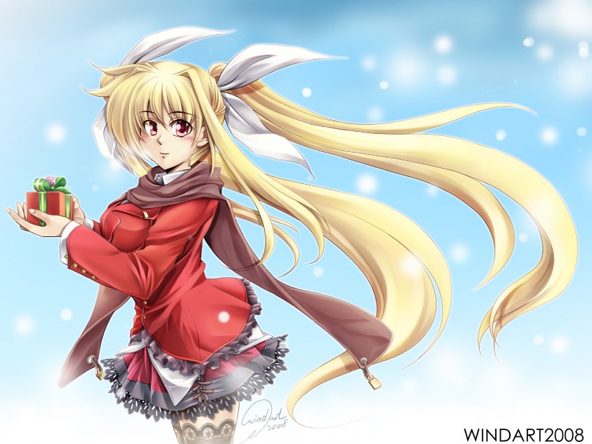 fate testarossa (lyrical nanoha and 3 more) drawn by windart
