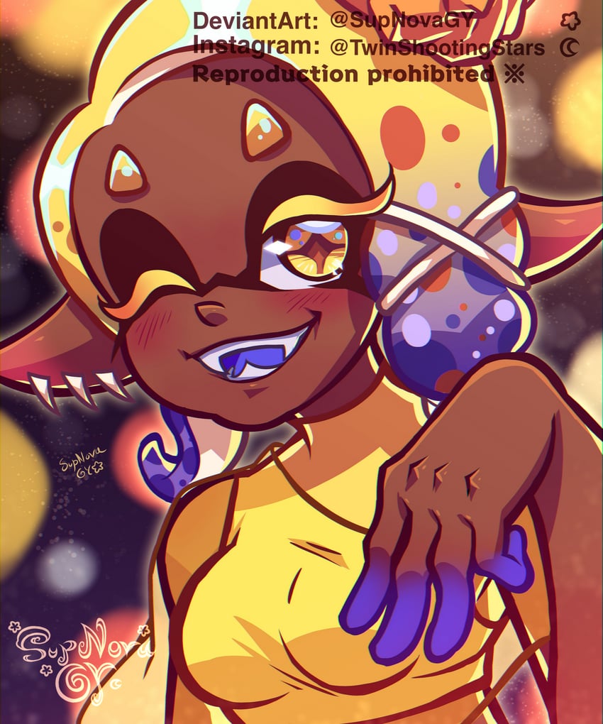 frye (splatoon and 1 more) drawn by rosie_(supnovagy)