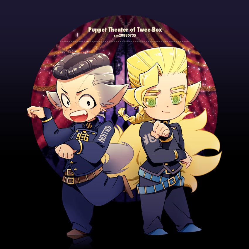 nijimura okuyasu and nijimura keicho (jojo no kimyou na bouken and 1 more) drawn by kobayashi_(oksk0x0)