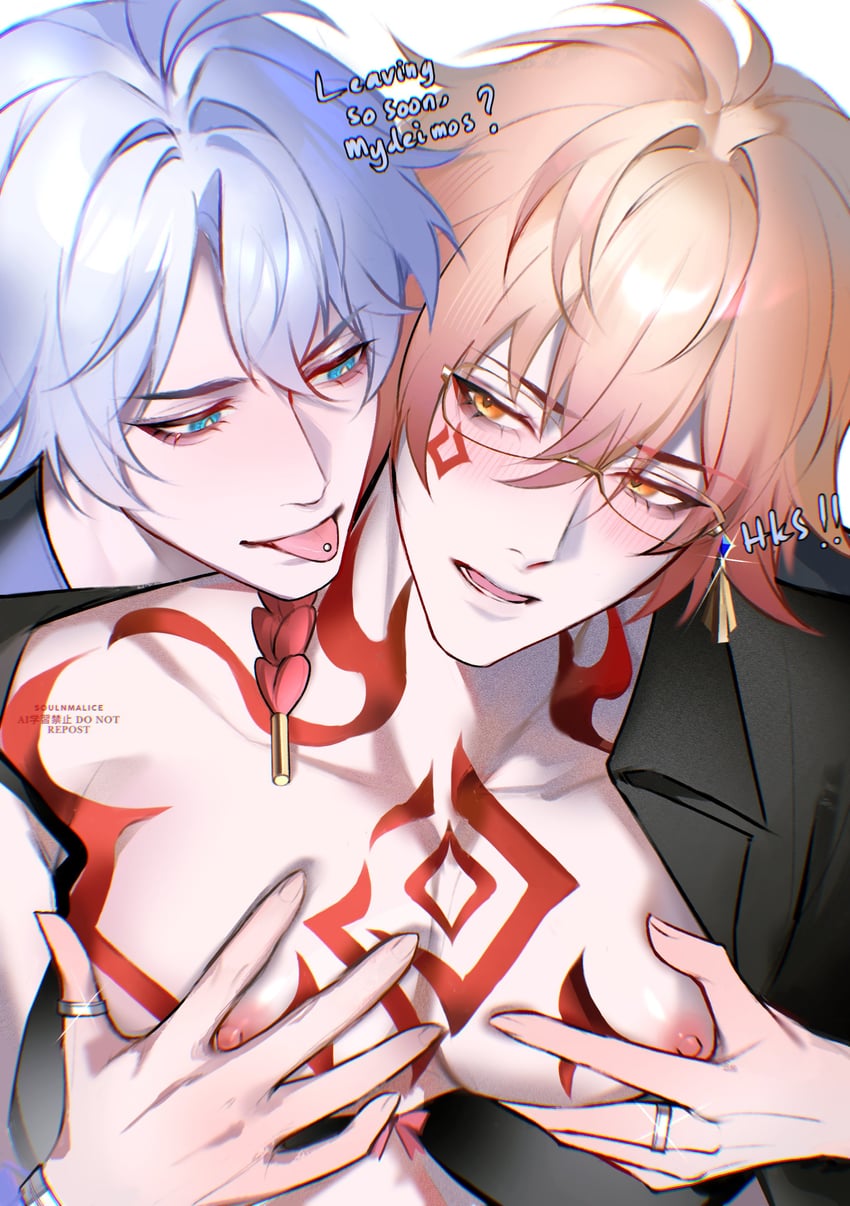 phainon and mydei (honkai and 1 more) drawn by soulnmalice