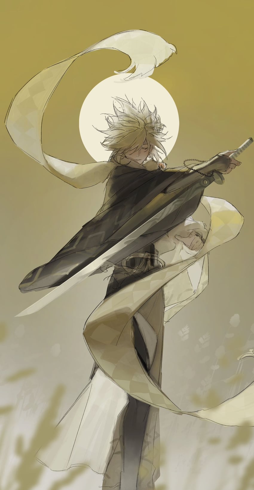 cloud strife (final fantasy and 2 more) drawn by senkawaakatsuki