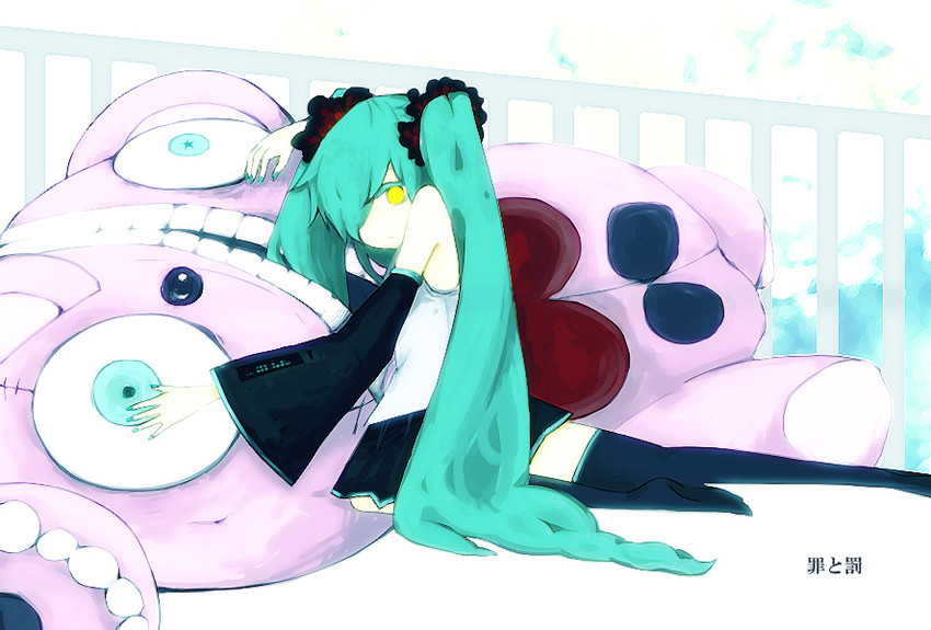 hatsune miku (vocaloid and 1 more) drawn by kako_(n0g1_h)