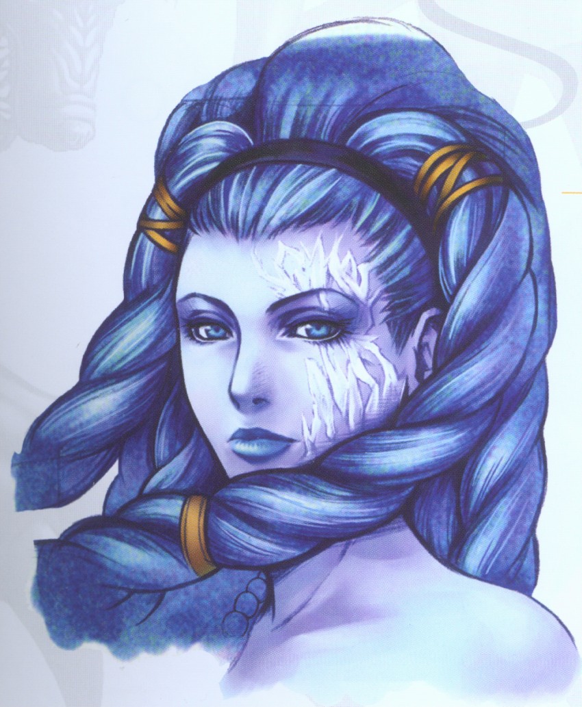 shiva (final fantasy and 1 more) drawn by nomura_tetsuya