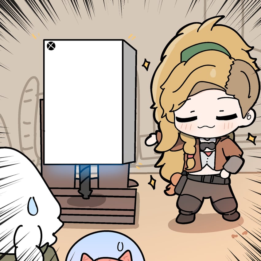 monster hunter, player palico, and gemma (monster hunter and 1 more) drawn by nepnepping
