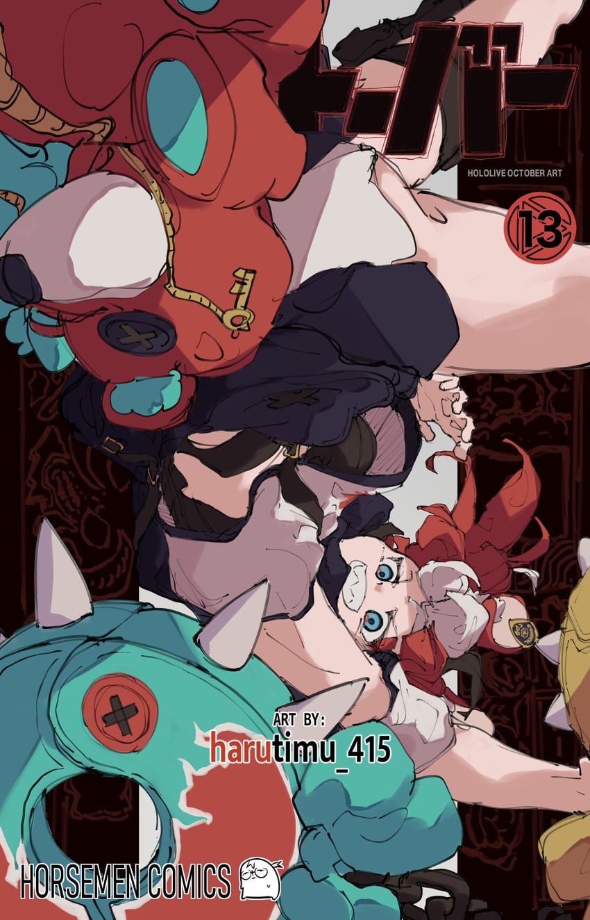 hakos baelz (hololive and 2 more) drawn by harutimu