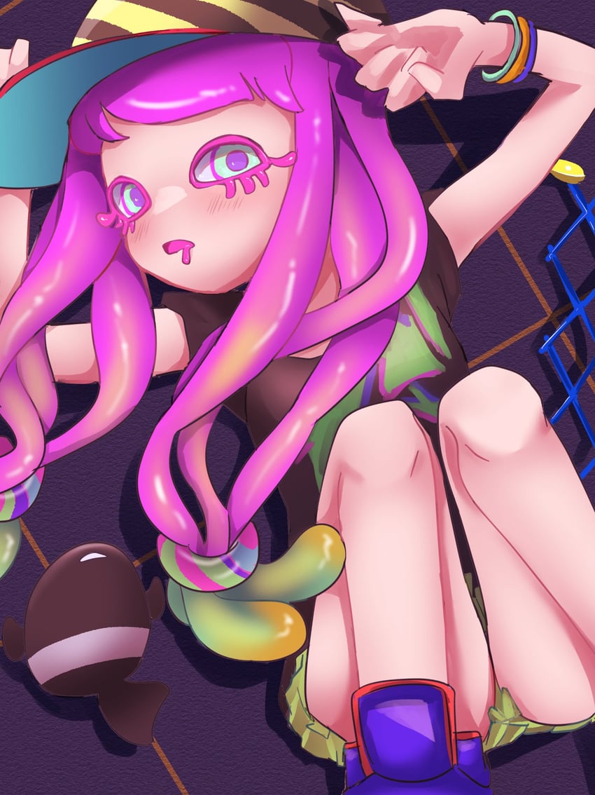 harmony and harmony's clownfish (splatoon and 1 more) drawn by tama_nya