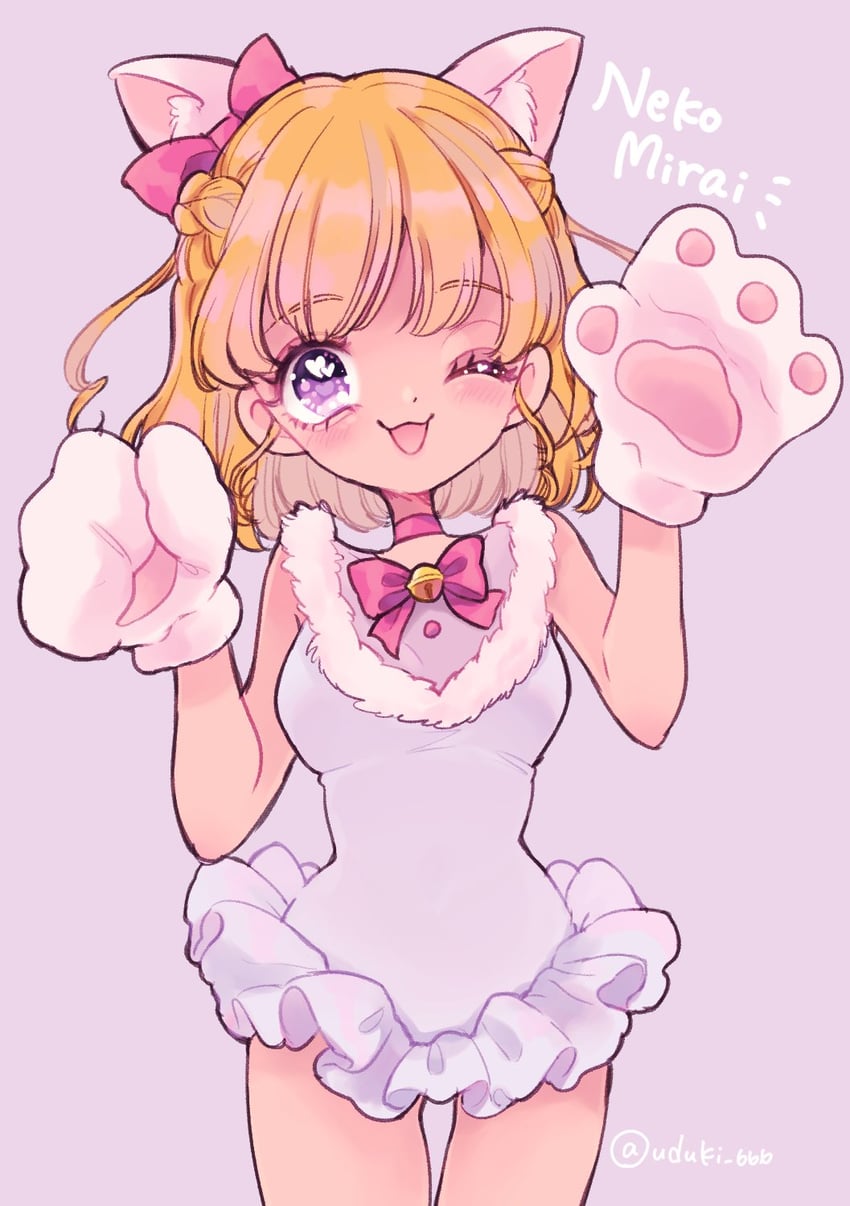 asahina mirai (precure and 2 more) drawn by uzuki_aki