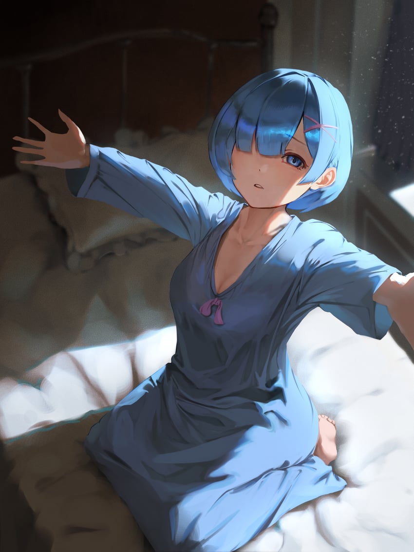rem (re:zero kara hajimeru isekai seikatsu) drawn by ginyuiti
