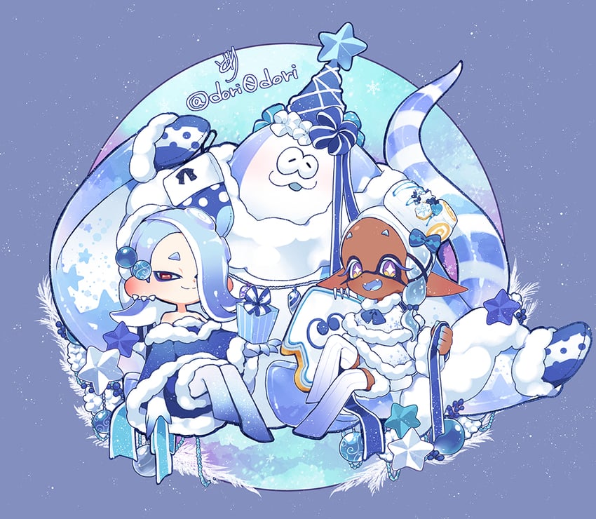 shiver, frye, and big man (splatoon and 1 more) drawn by 22nyk2s70