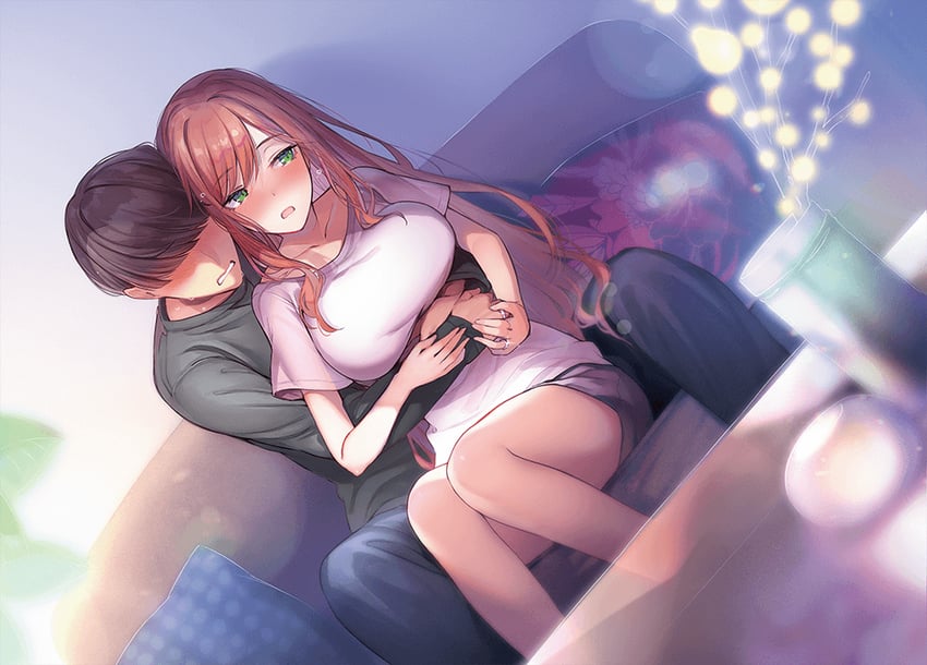 tamaki rio and isurugi haru (motokano to no jirettai gisou kekkon) drawn by pyon-kichi