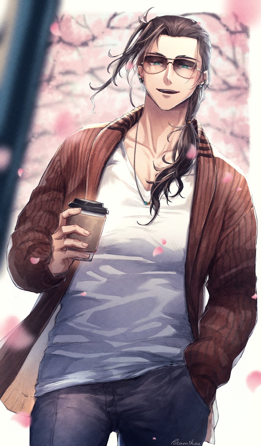josuiji shinri (holostars and 1 more) drawn by potamikouu