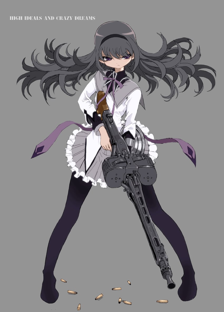 akemi homura (mahou shoujo madoka magica) drawn by toshi_(little-fluffy-cloud)