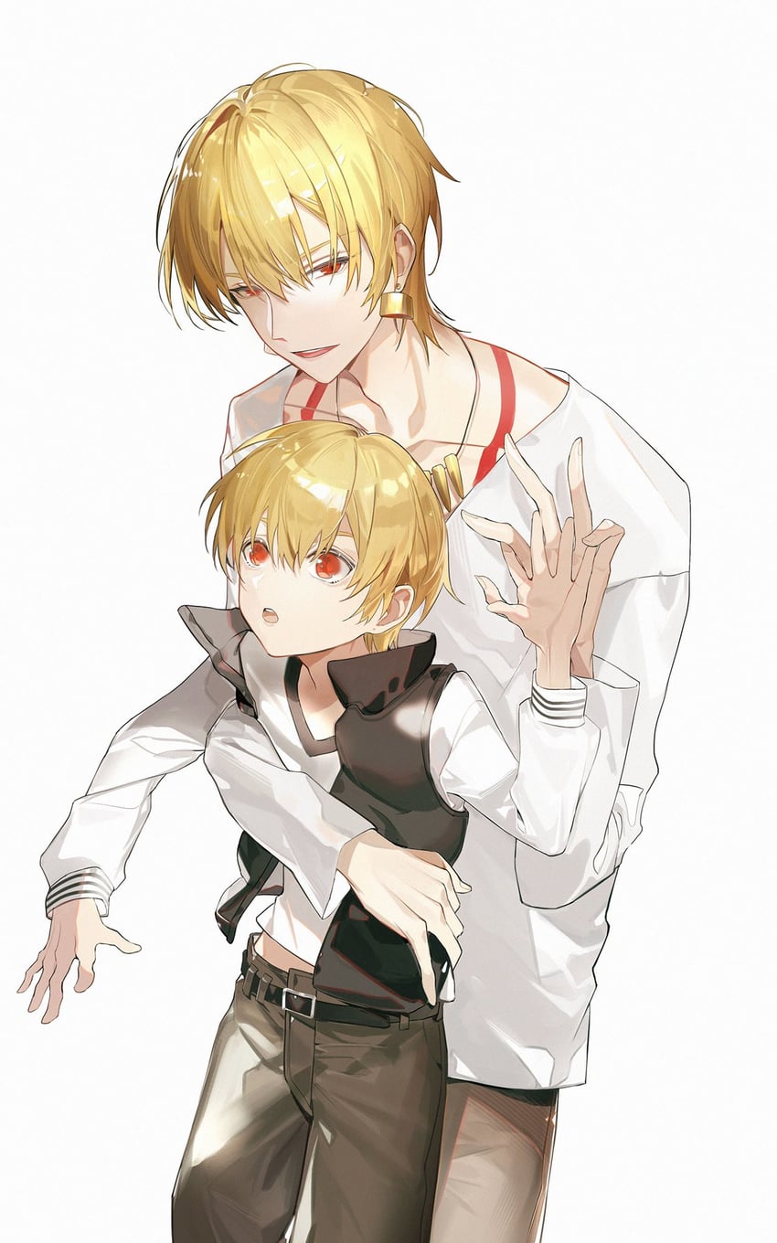gilgamesh and child gilgamesh (fate and 2 more) drawn by k7_(kk7_000)