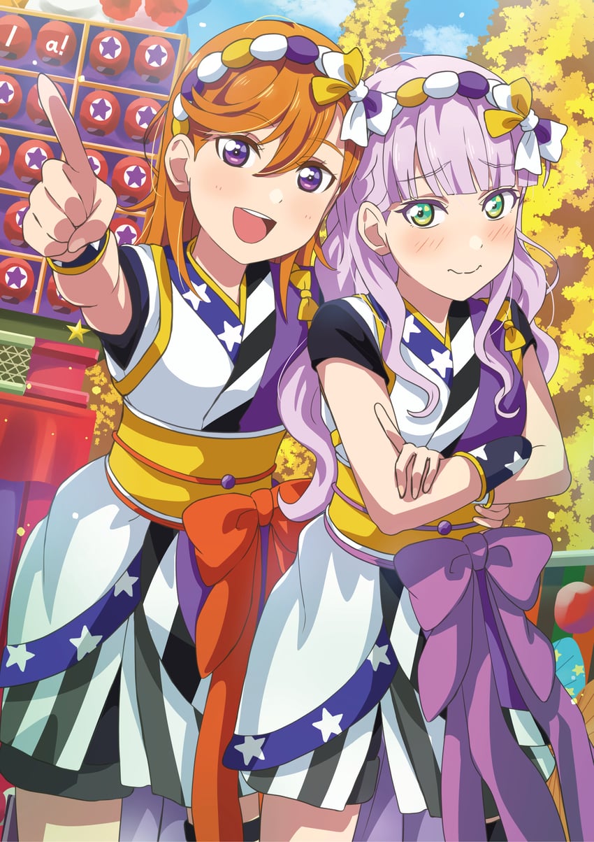 shibuya kanon and wien margarete (love live! and 1 more) drawn by aozora_aoi
