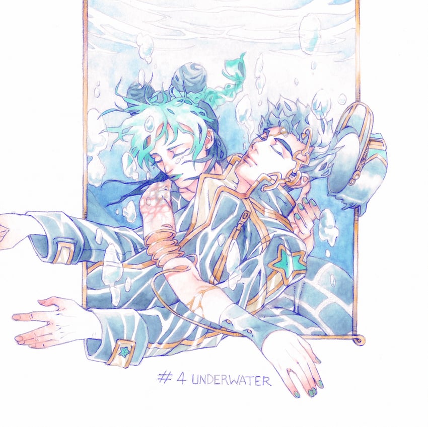 kujo jolyne (jojo no kimyou na bouken and 1 more) drawn by adachi_ruri