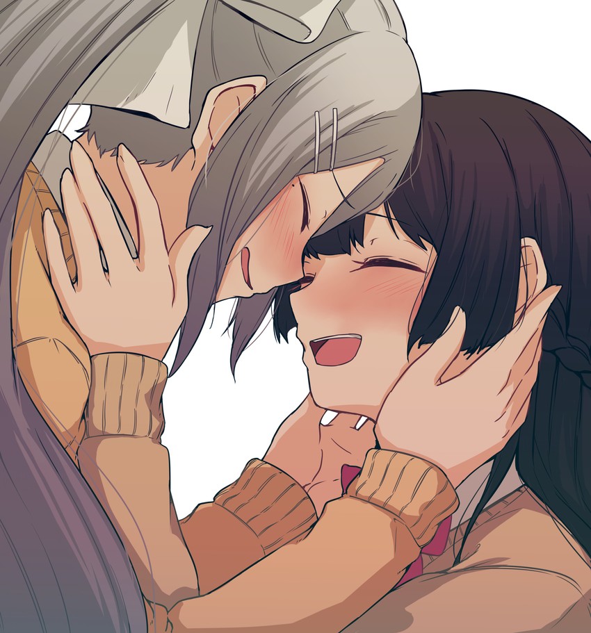 tsukino mito and higuchi kaede (nijisanji) drawn by ryon_1925