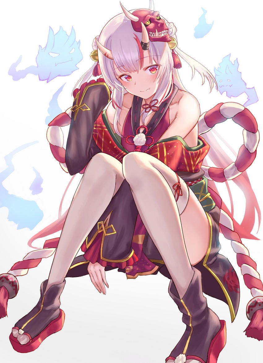 nakiri ayame, shiranui, and karma (hololive) drawn by gore_(white_gore)