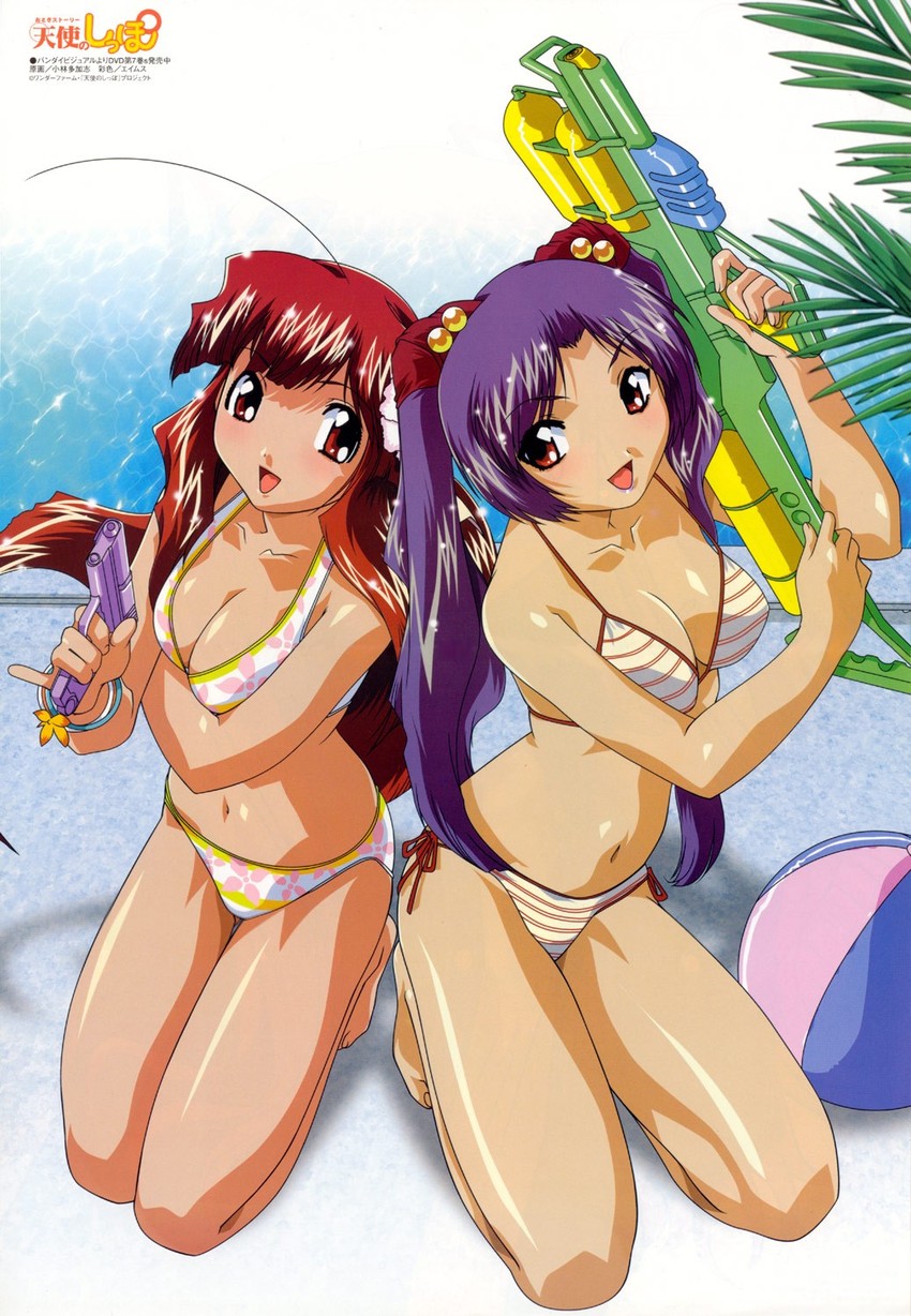 usagi no mika and kingyo no ran (tenshi no shippo) drawn by kobayashi_takashi