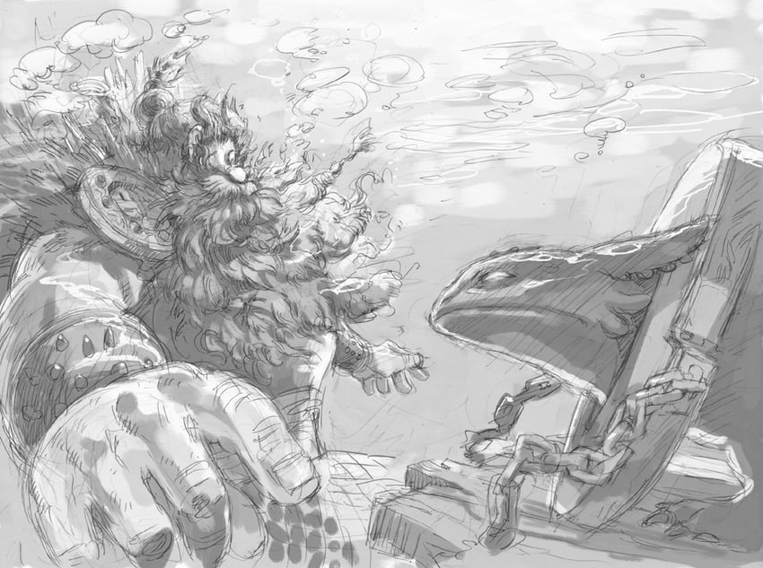 toothless and stoick the vast (how to train your dragon and 1 more) drawn by suzuki_rika