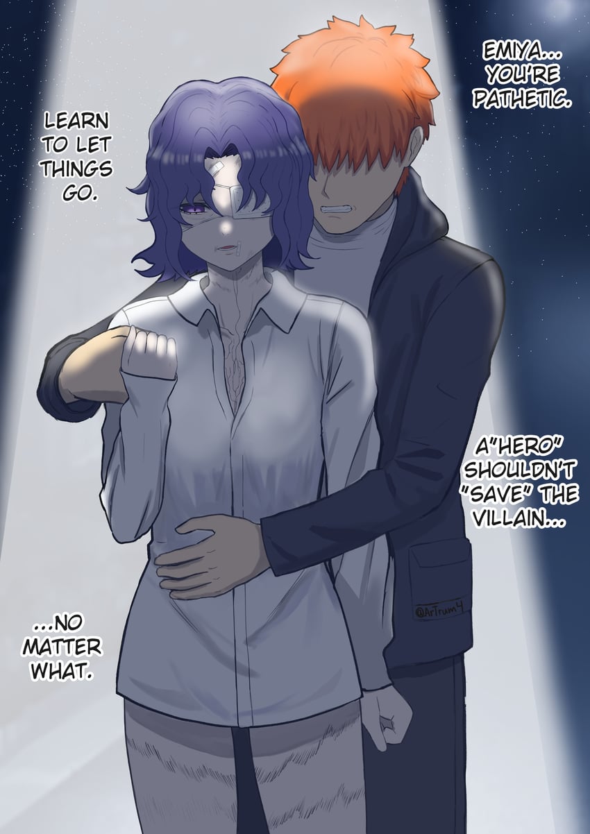 emiya shirou and matou shinji (fate and 1 more) drawn by artrum4