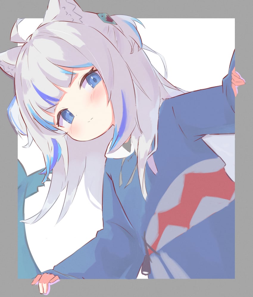 gawr gura (hololive and 1 more) drawn by inaririn